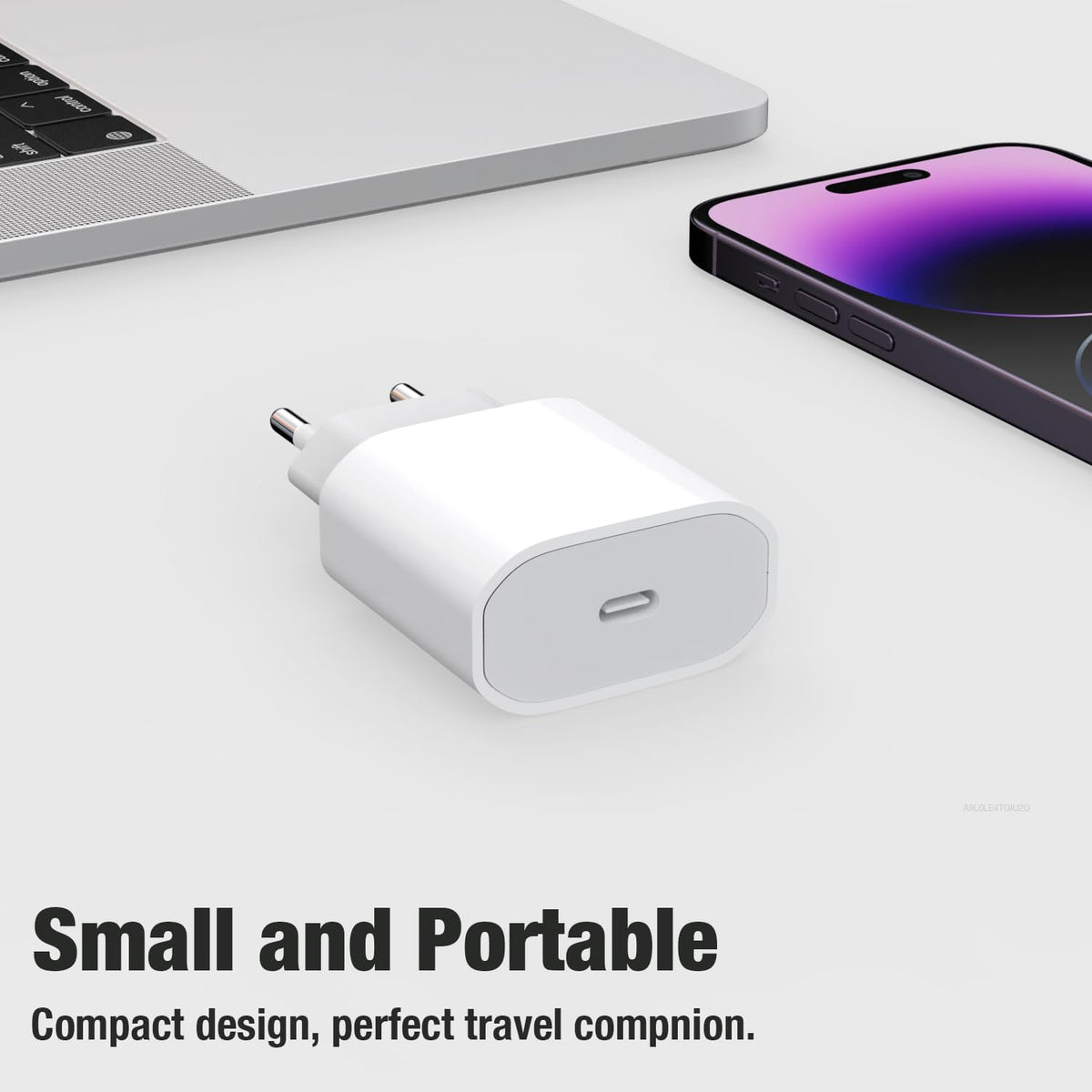 20W USB C Fast Charger with USB C to USB C  for iPhone 16/16 Pro/16 Pro Max/15/15 Pro/15 Pro Max/15 Plus, iPad Pro/Air, USBC Plug Head Charging Adapter Type C Wall Charged Current 1m cable