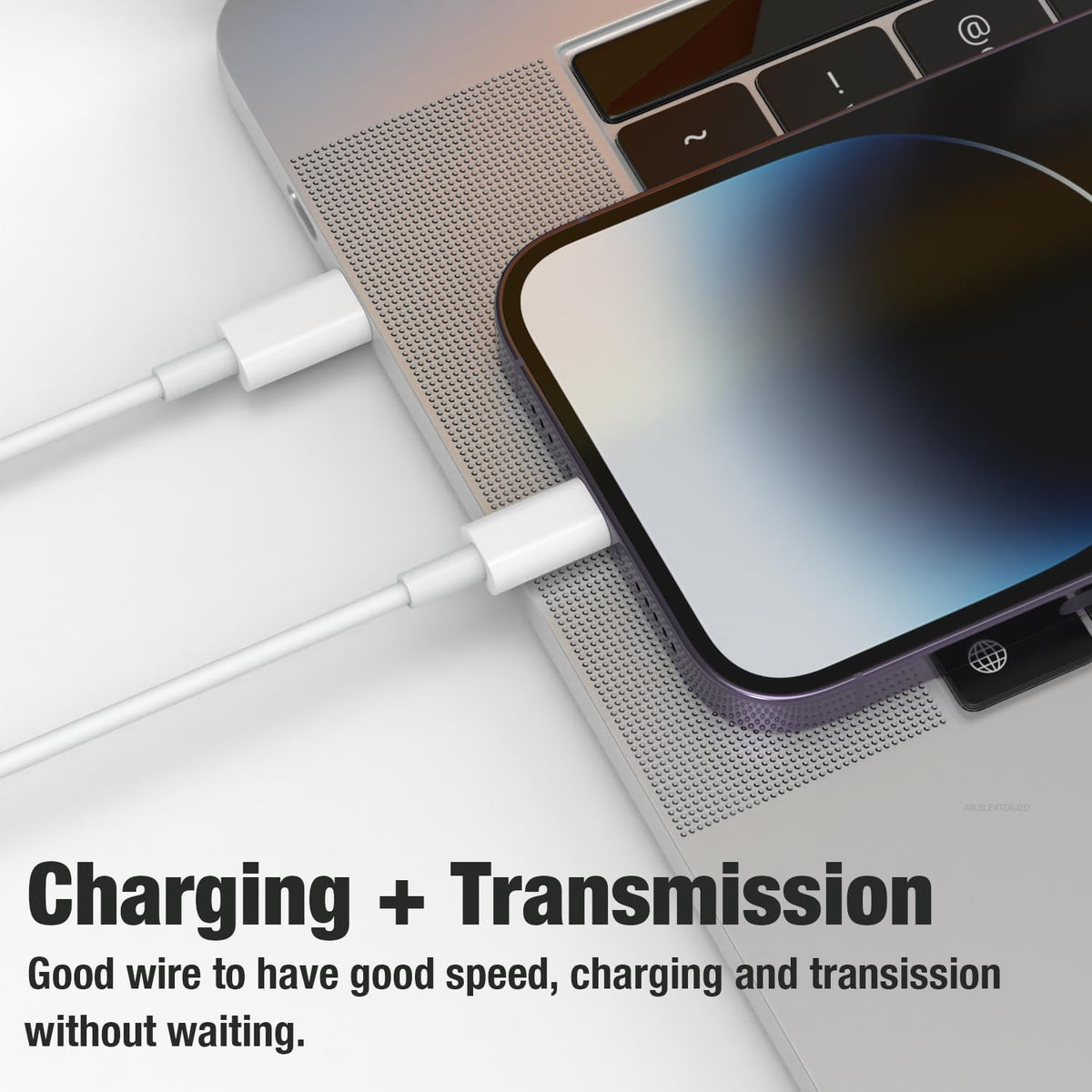 20W USB C Fast Charger with USB C to USB C  for iPhone 16/16 Pro/16 Pro Max/15/15 Pro/15 Pro Max/15 Plus, iPad Pro/Air, USBC Plug Head Charging Adapter Type C Wall Charged Current 1m cable