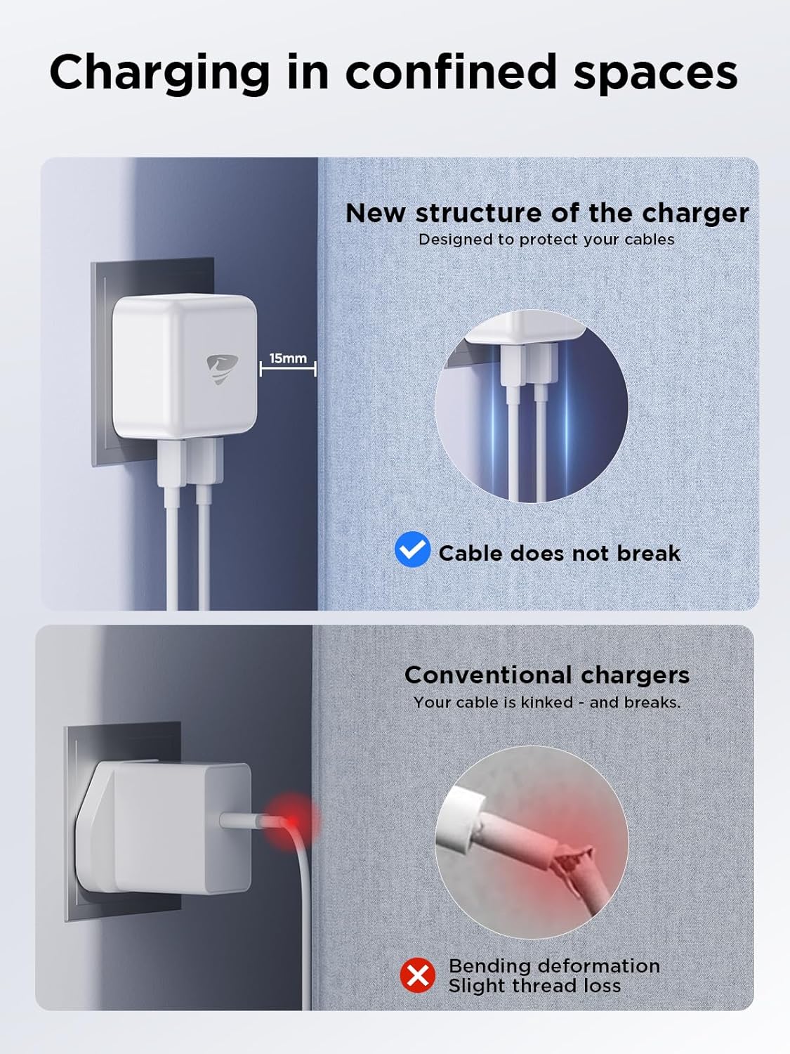Aioneus 20W USB C Charger, Fast Charger for  iPhone 17 Air Pro Max 16 15 14, iPad Pro/Air, Galaxy S25 S24, Dell HP