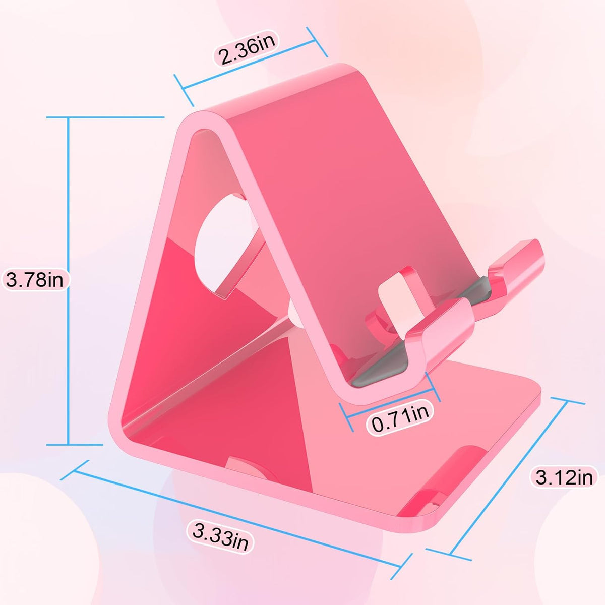 Smartphone Portable Phone Holder Stand Compatible with Phone16 15 14 13 12 Pro Max Mini 11 SE, Switch, Android Smartphone, Pad, Tablet, Desk Accessories