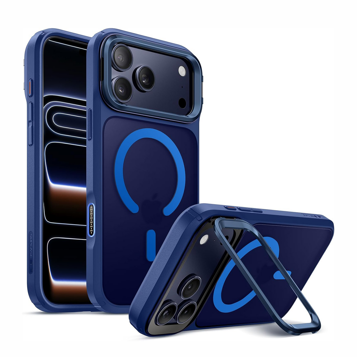 iPhone 17 Pro Max Case SUPCASE with Camera Control Button (Unicorn Beetle Mag), [Compatible with MagSafe] [Built-in Kickstand] Slim Protective Magnetic Translucent Back Phone Case, Azure