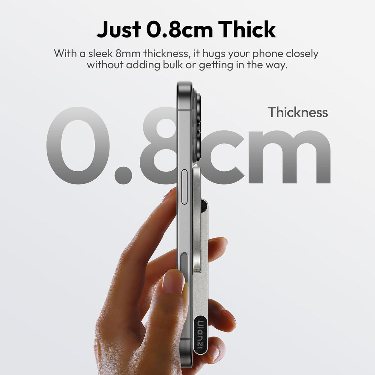 Aluminium mini Magnetic Tripod Stand for Smartphones Quick Mount Compatible with iPhone 16 15 14 13 13 Series, Silver